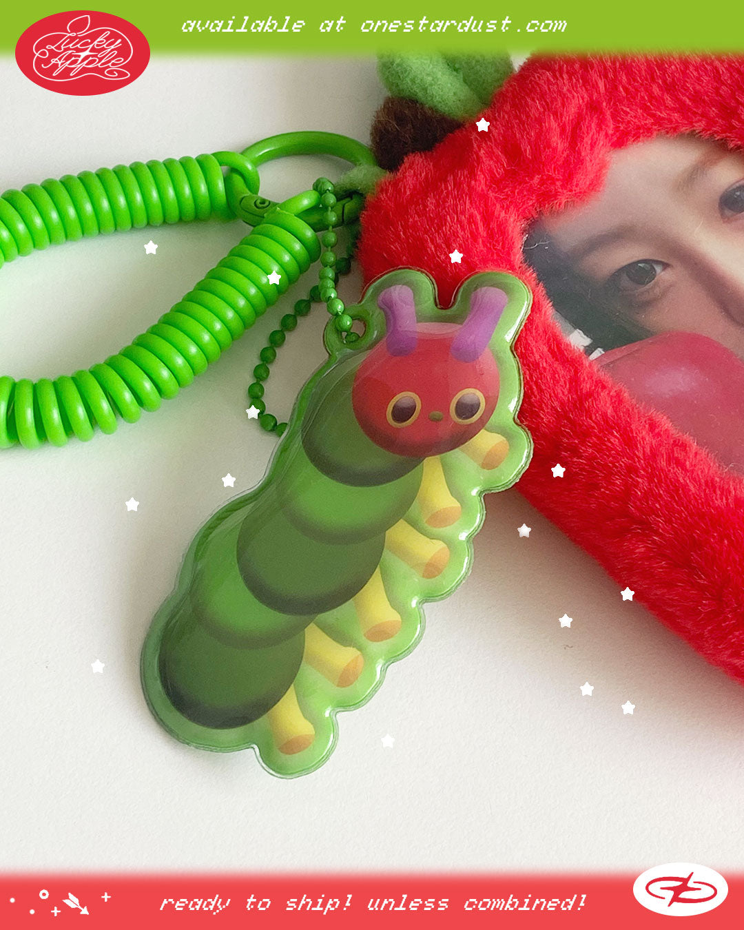 Caterpillar Puff Charm