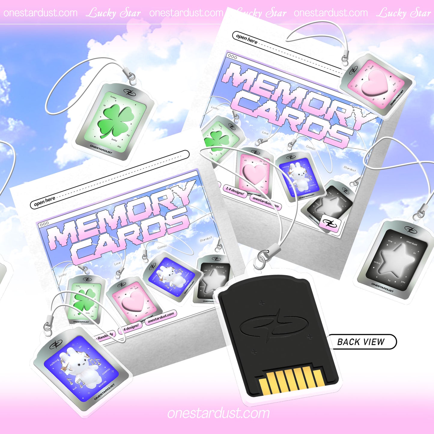 Memory Cards Blind Mystery Keychain Bag