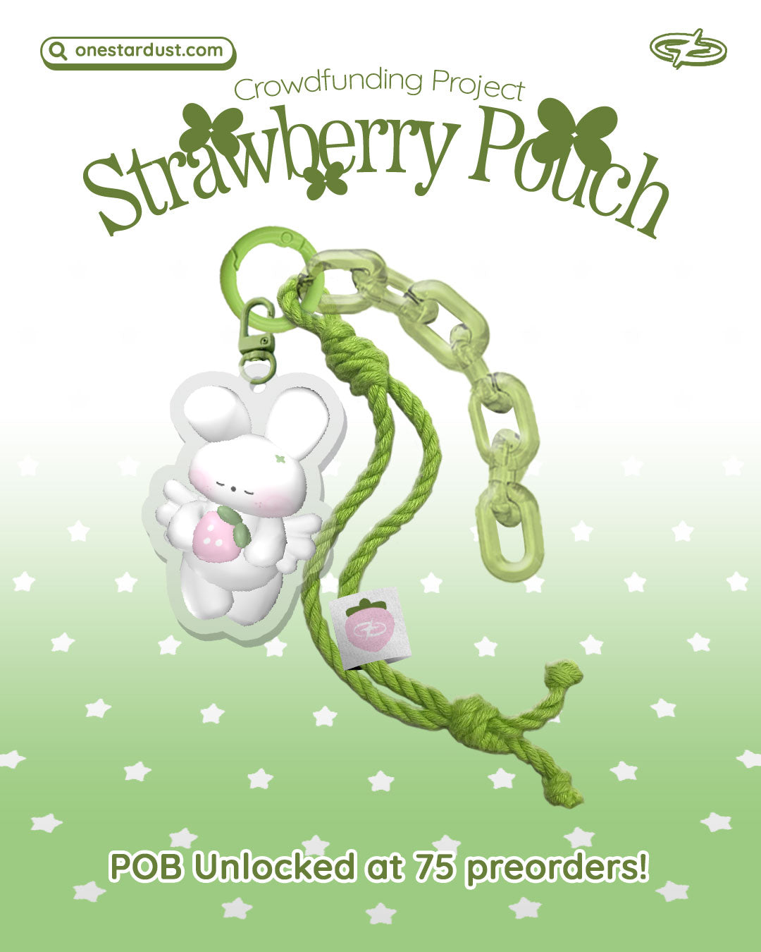 Strawberry Pouch - Creamy Pink