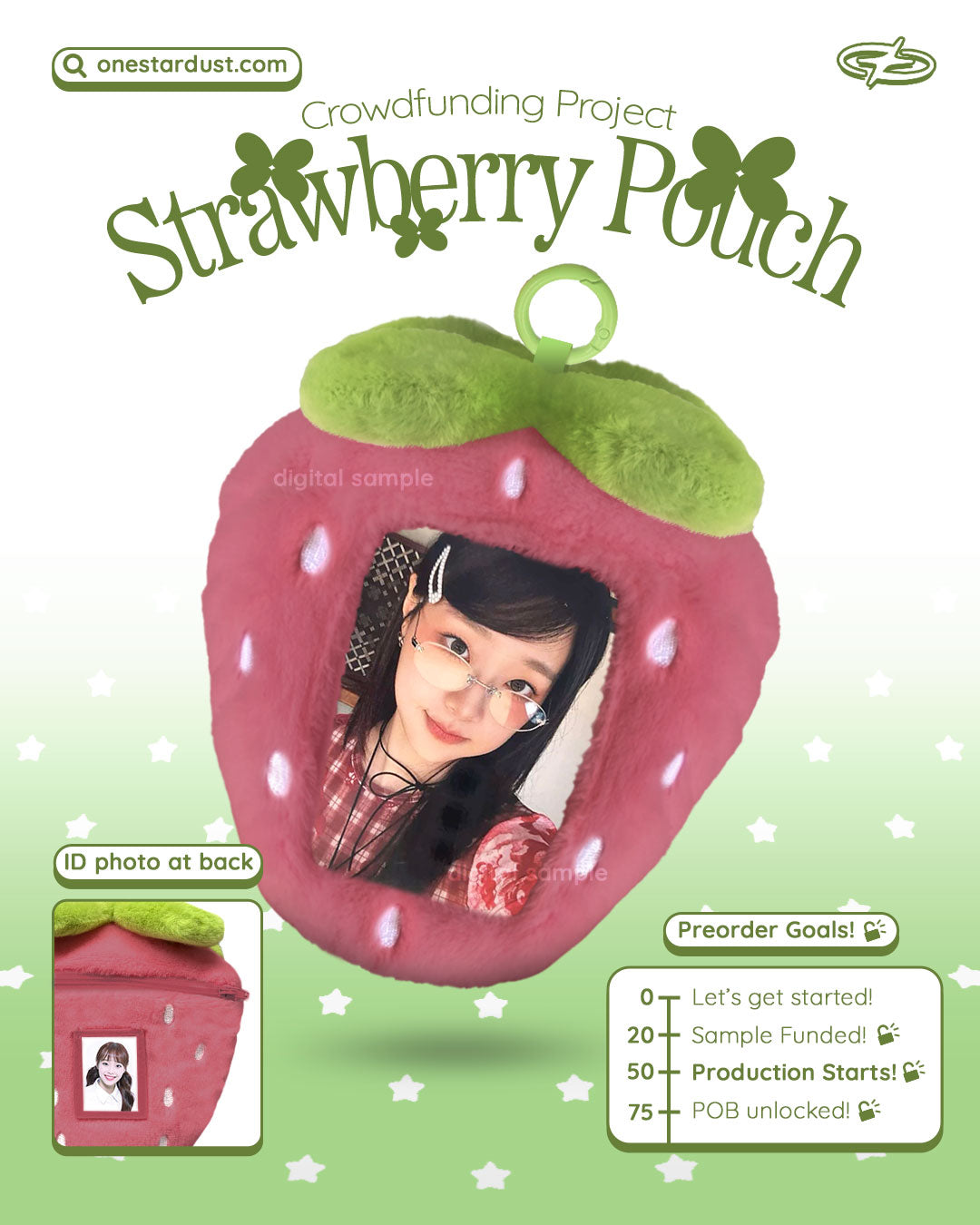 Strawberry Pouch - Dusty Red!