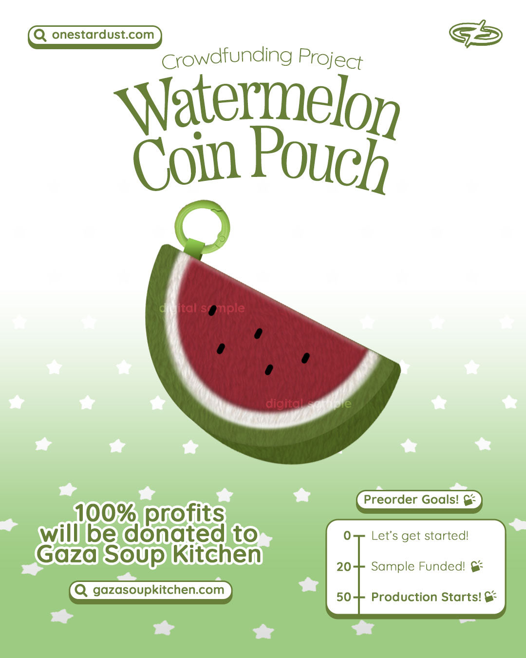 Watermelon Charity Mini Pouch