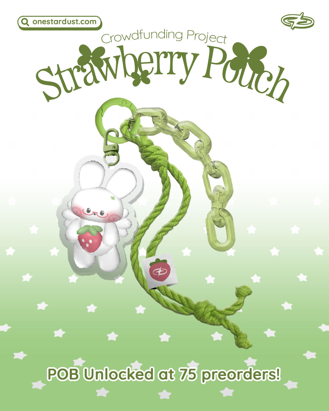 Strawberry Pouch - Dusty Red!