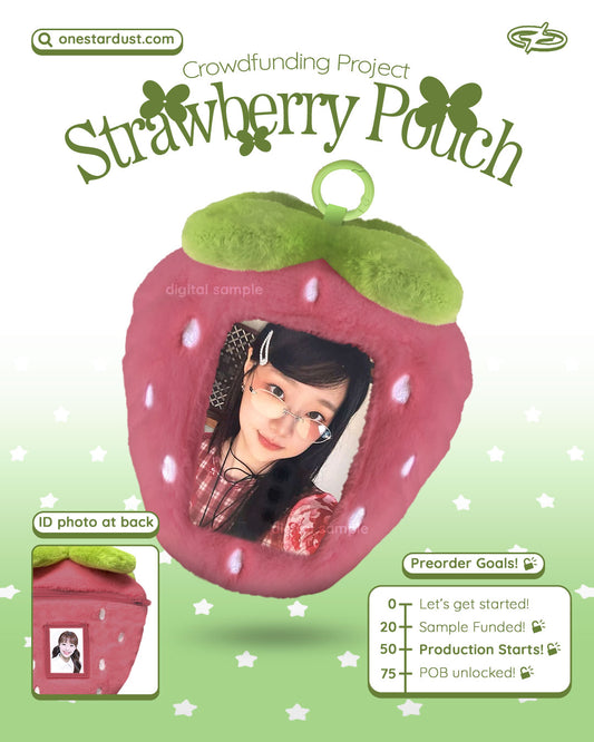 Strawberry Pouch - Dusty Red!